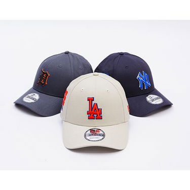 Kasket New Era New Era MLB 9FORTY Side Patch LA Dodgers Adjustable Cap Beige | 60595218, 4