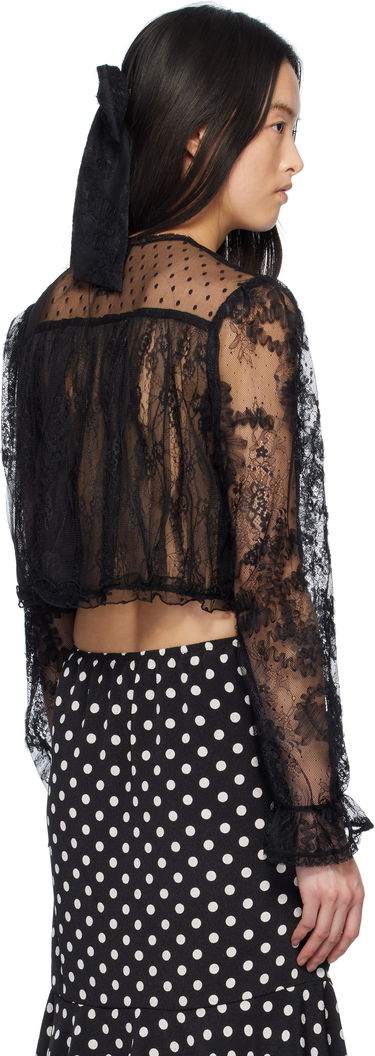 Sweater Anna Sui Anna Sui Lace Combo Cardigan Sort | 1125M30, 2