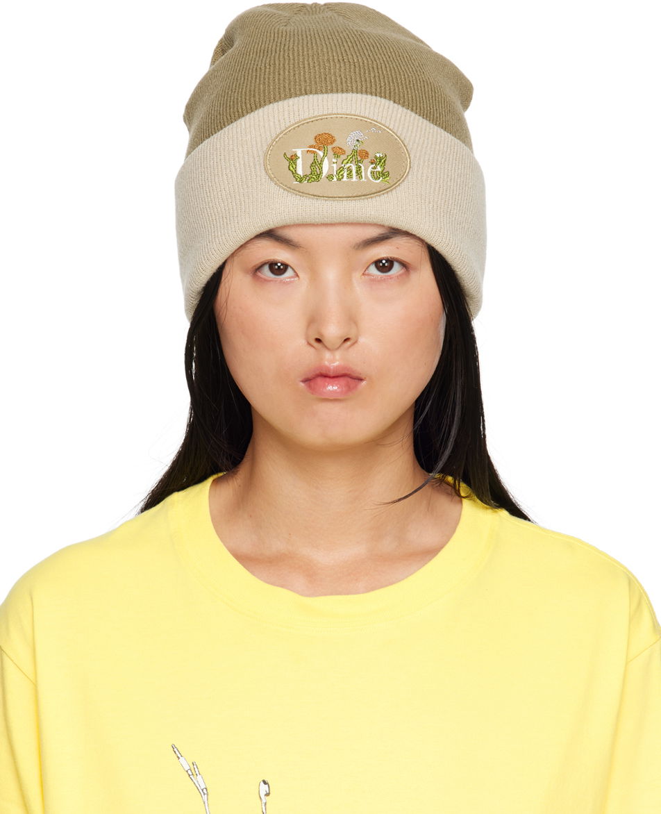 Beanie Dime Allergie Beanie "Khaki" Beige | DIME23D2F41MOS, 0