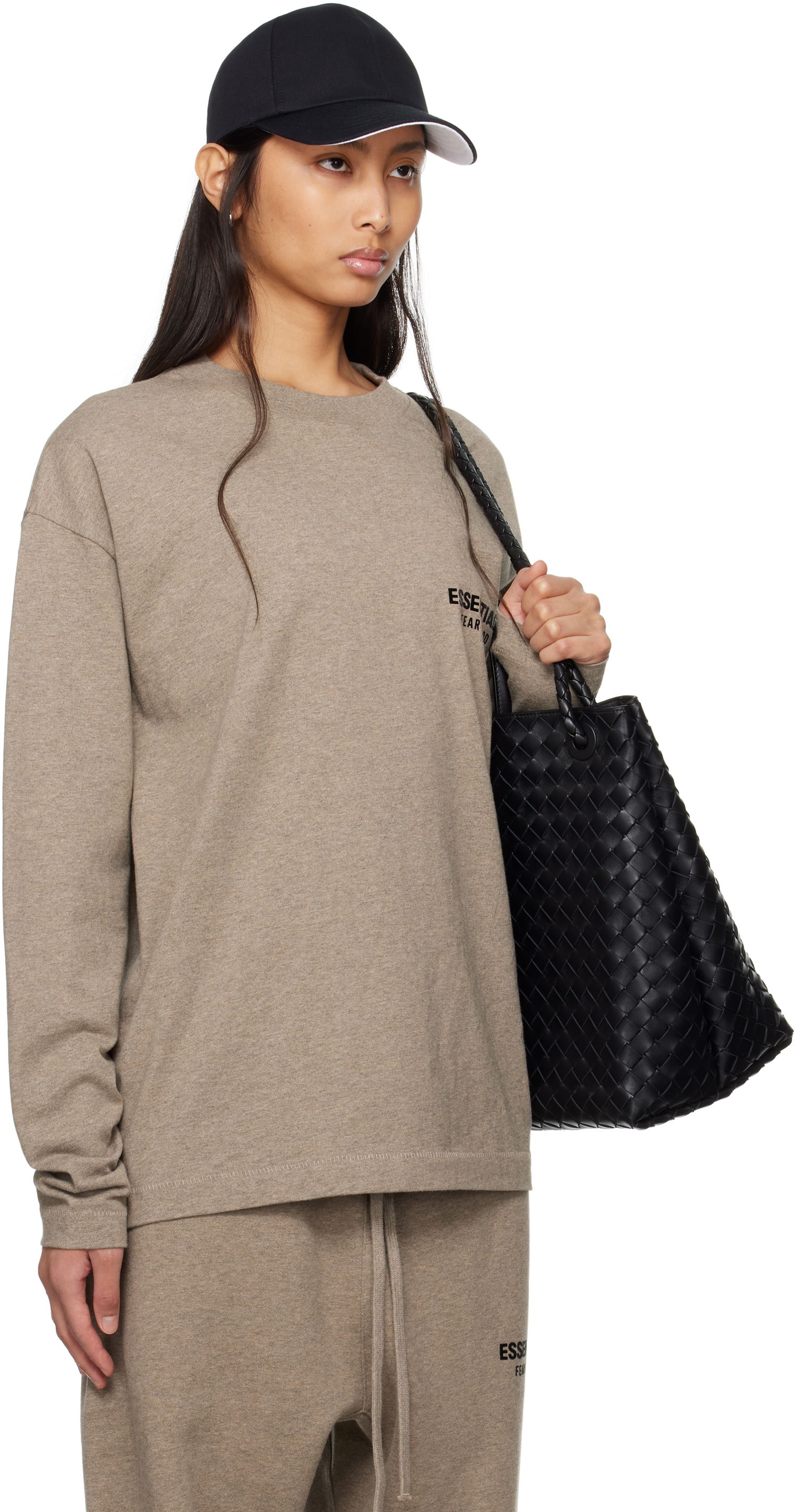 Sweatshirt Fear of God ESSENTIALS Classic Long Sleeve T-Shirt Grå | 125AS254201F, 1