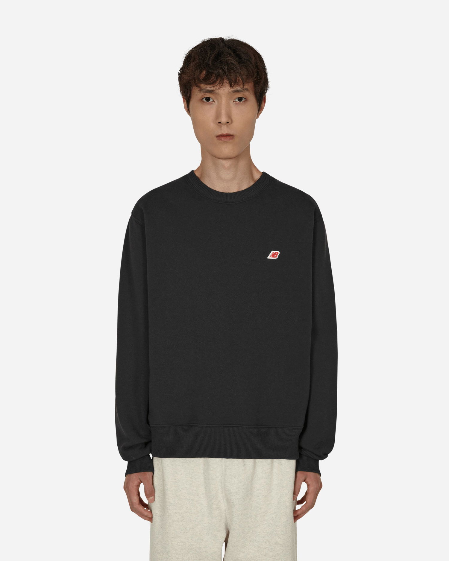 Sweatshirt New Balance Made in USA Crew Sweatshirt Sort | MT21541_BK, 1