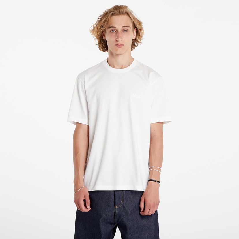 T-shirt Y-3 Regular Short Sleeve Tee Core White Hvid | JD9829