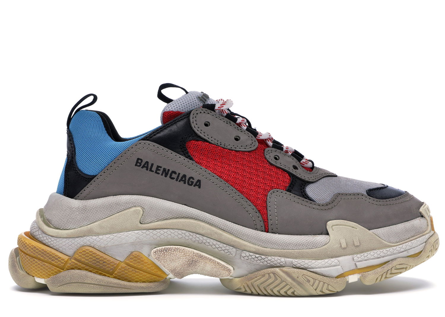 Sneakers og sko Balenciaga Triple S Grey Red Blue 2018 Grå | 512175 W09O2 4365/533883 W09O2 4365, 0