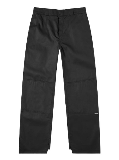Bukser Palm Angels Waistband Logo Chino Pant Black/Brown Sort | PMCG003S23FAB0011060