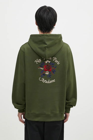 Sweatshirt Drôle de Monsieur Hoodie With Flower Embroidered Applique Grøn | E.HO169.CO127.KK, 0
