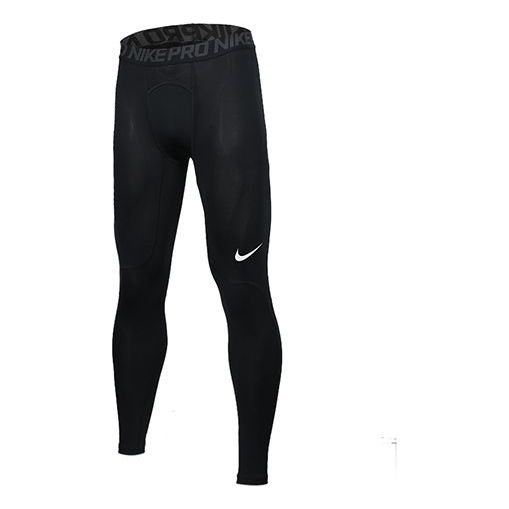 Leggings Nike Knit Tight Breathable Training Pants Sort | 932451-010