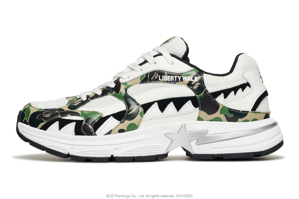 Sneakers og sko BAPE LBWK Shark Sta Hvid | 0ZXSHM191922N, 0