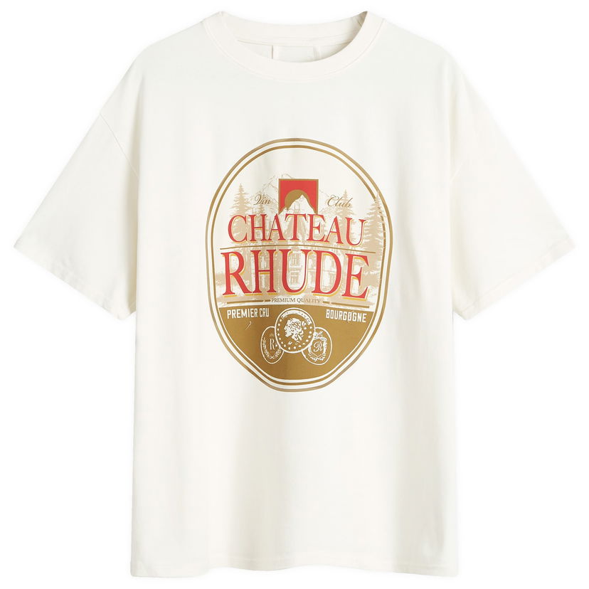 T-shirt Rhude Premier Cru T-Shirt Large Hvid | RHFW24TT110120241