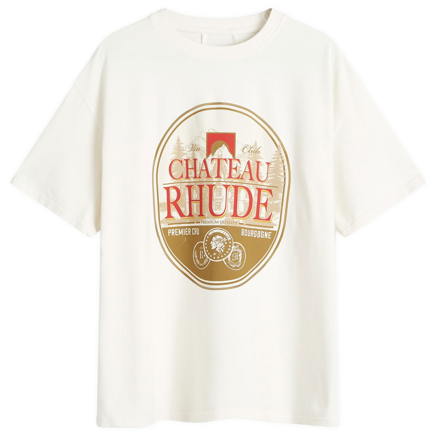 T-shirt Rhude Premier Cru T-Shirt Large Hvid | RHFW24TT110120241, 0
