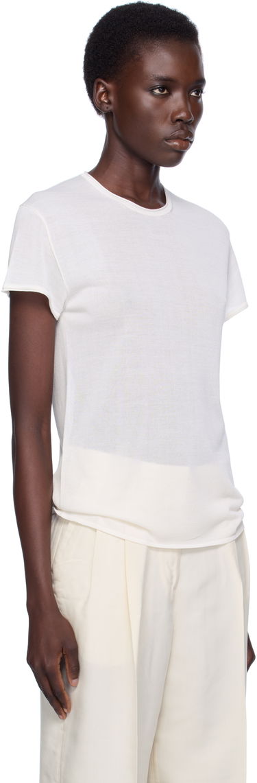 T-shirt TOTEME TOTEME Silk T-Shirt Sort | 252-WRT0476-YA0173, 4