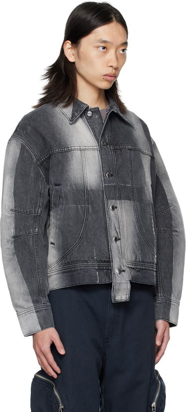 Jakke Eckhaus Latta Eckhaus Latta 'El Jacket Redux' Denim Jacket Grå | 1224-EL-PF25-SF, 1