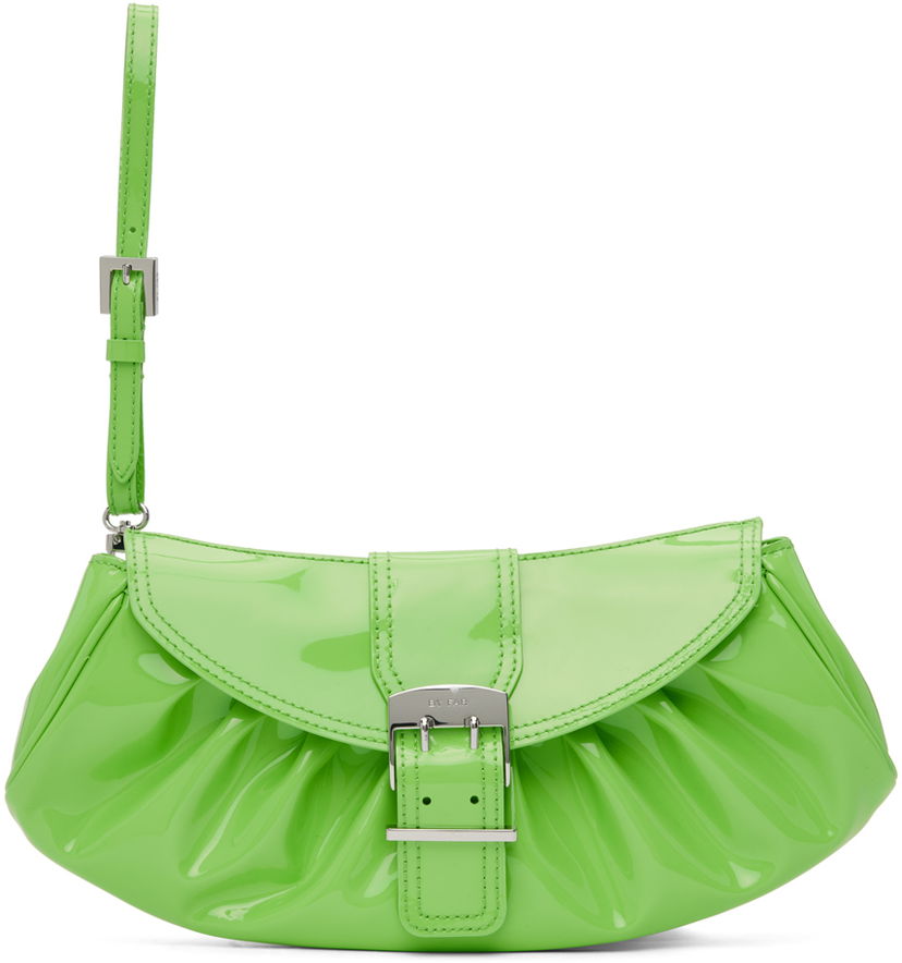 Håndtaske BY FAR BY FAR Glami Ruched Clutch Grøn | 23CRGLAUFRGPMED