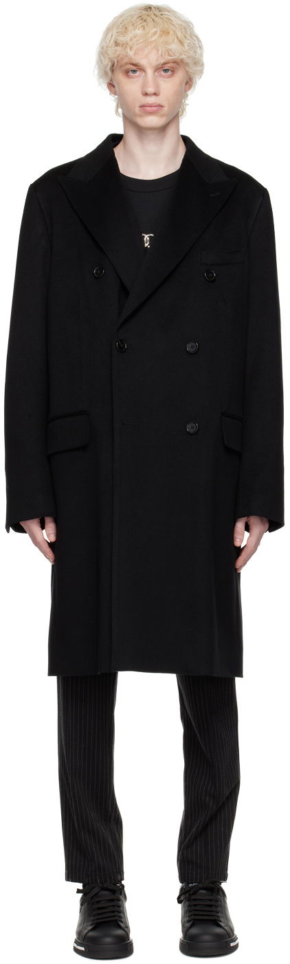 Frakker Dolce & Gabbana Black Deconstructed Coat Sort | G033FTFU20O