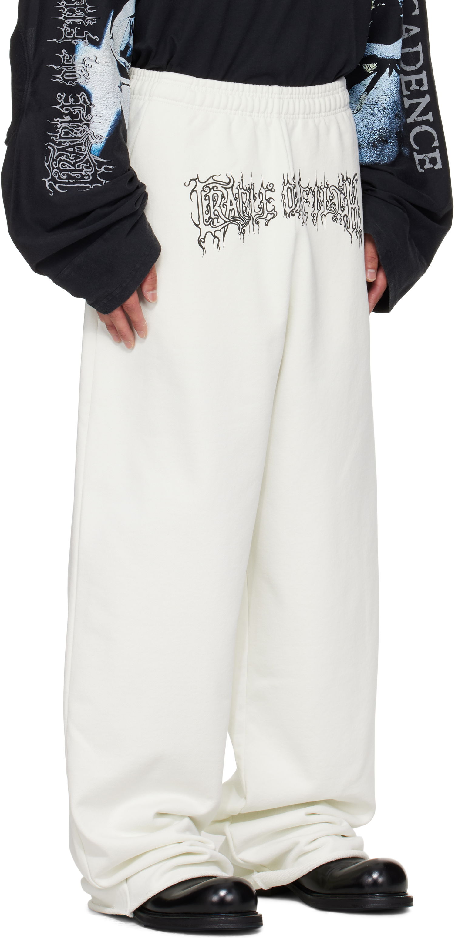 Joggingbukser VETEMENTS Vetements Cradle Of Filth Logo Sweatpants Hvid | UCF76SP100I, 1