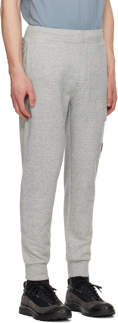 Joggingbukser C.P. Company C.P. Company Diagonal Raised Fleece Lens Sweatpants Sort | 18CMSP017A-005086W, 4