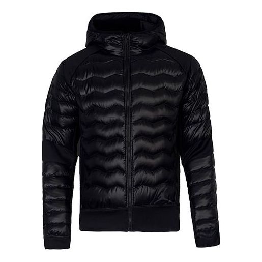 Puffer jakke Jordan Air Jordan Stay Warm Hooded Down Jacket Sort | 807948-010