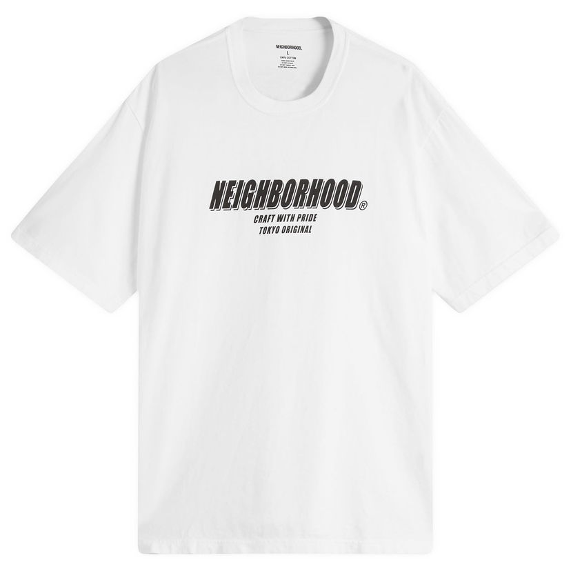 T-shirt Neighborhood Neighborhood SS-1 T-Shirt, Size Large Hvid | 251PCNH-ST01-WHT