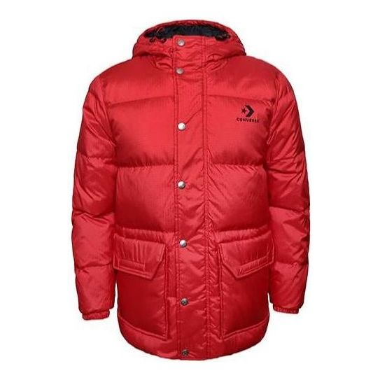 Puffer jakke Converse Down Fill Puffer Jacket Rød | 10006880-A03, 0