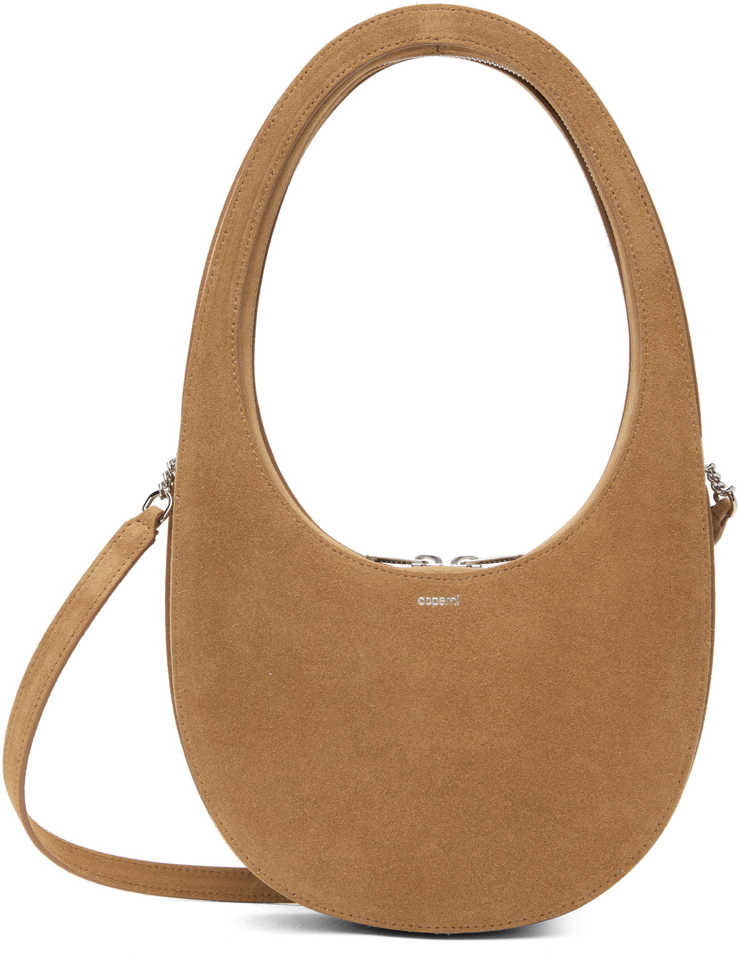 Håndtaske Coperni Coperni Swipe Suede Crossbody Bag Brun | COPBA38F6049, 0