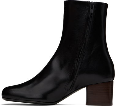 Tøj LEMAIRE LEMAIRE Anatomic 55 Leather Ankle Boots Sort | FO0206 LL0078, 2