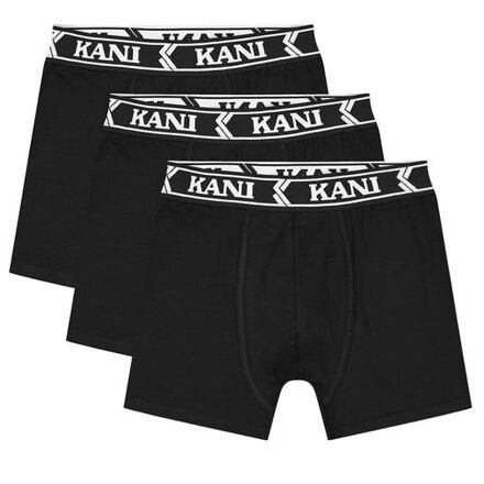 Boksere Karl Kani Karl Kani Retro Tape 3-Pack Boxer Briefs Sort | PD00008994, 0