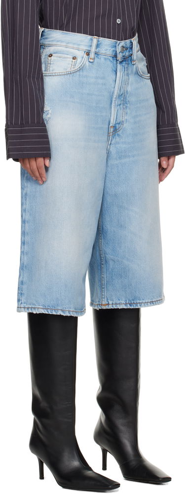 Shorts Acne Studios Acne Studios Loose Fit Denim Shorts Blå | BE0162-, 4