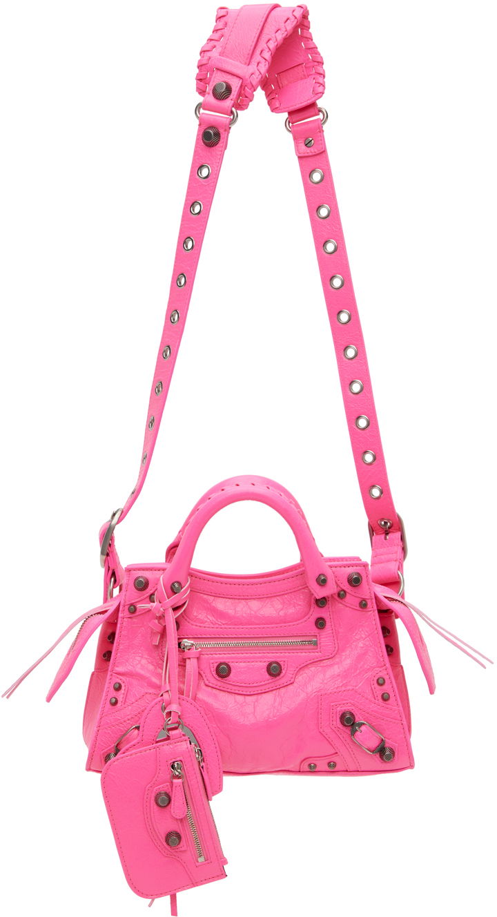 Skuldertaske Balenciaga XS Neo Cagole Bag Lyserød | 700940 210BE, 0