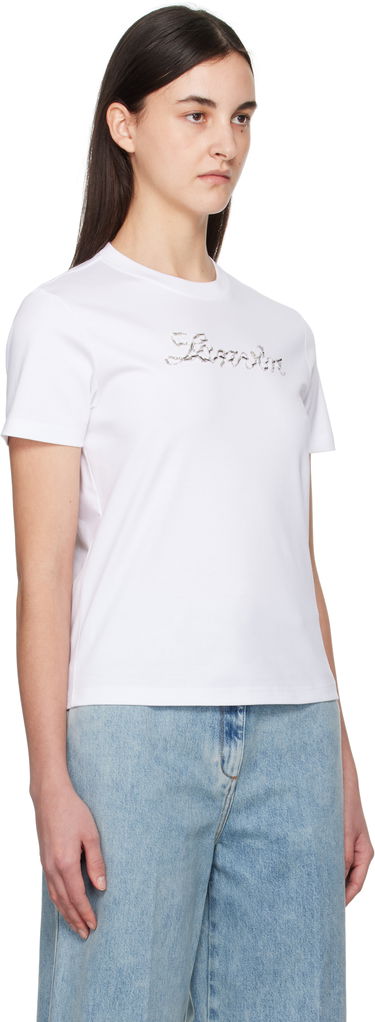 T-shirt LANVIN Lanvin Bead Embroidered T-Shirt Hvid | RW-TS9030-J176-P25, 1