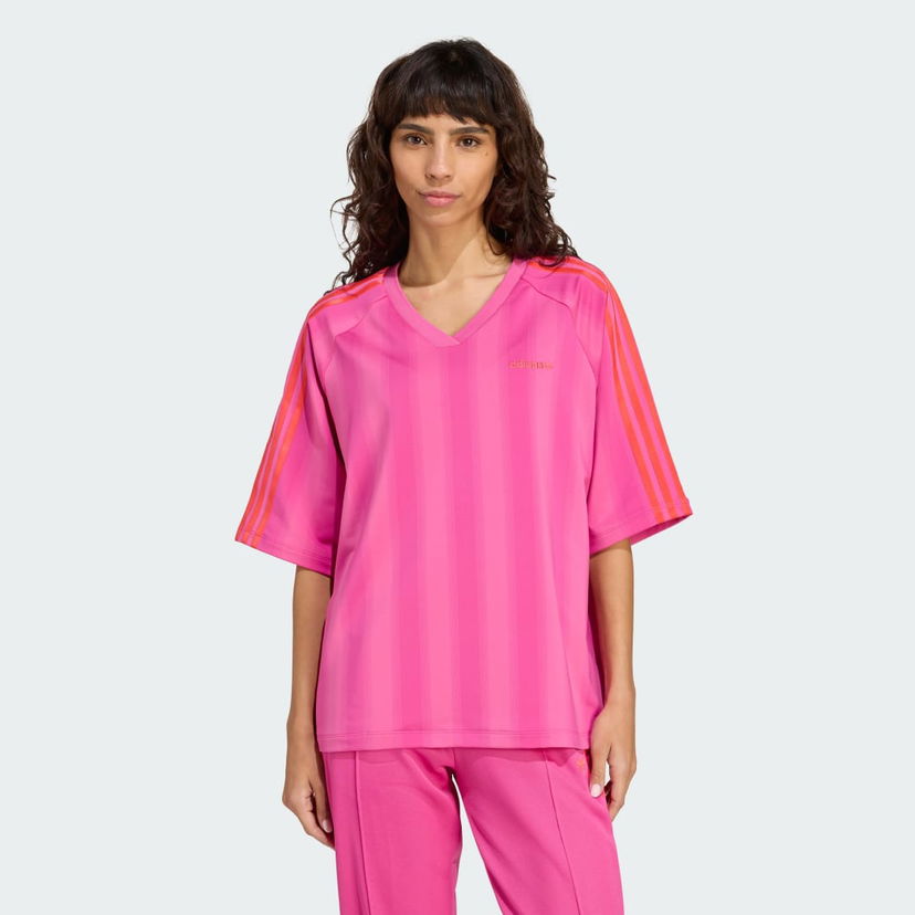 T-shirt adidas Performance Linear Logo Relaxed Fit T-Shirt Lyserød | JW6021