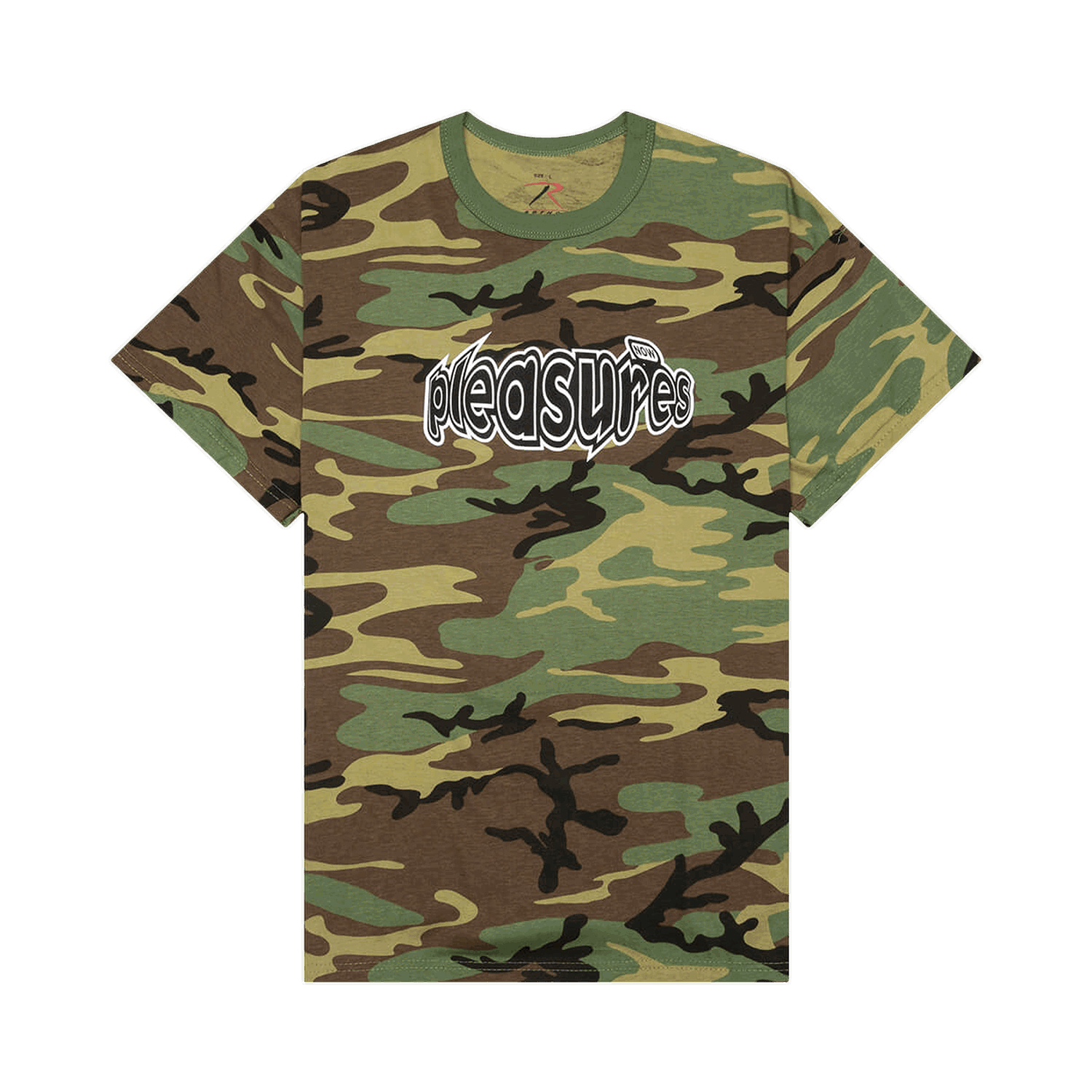 T-shirt Pleasures Strain Logo T-Shirt Flerfarvet | P21W054 CAMO, 0