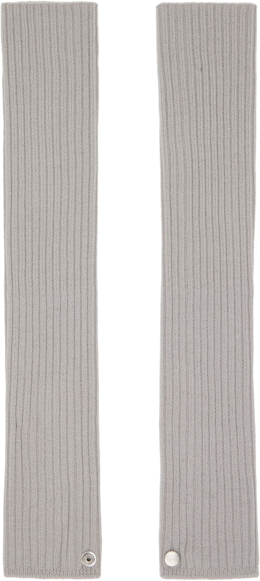 Handsker Rick Owens Rick Owens Concordians Rasato Knit Arm Warmers Grå | RP02E4488 M