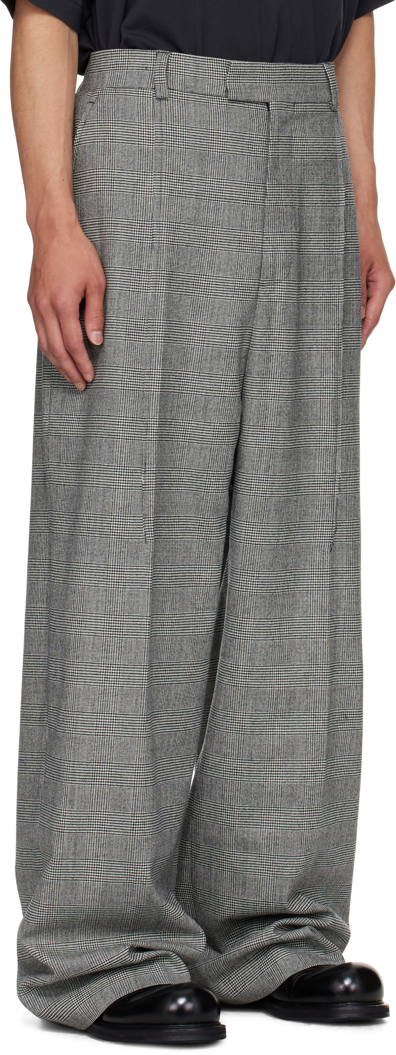 Bukser VETEMENTS VETEMENTS Cut Baggy Tailored Trousers Grå | UH76TP350GC, 1