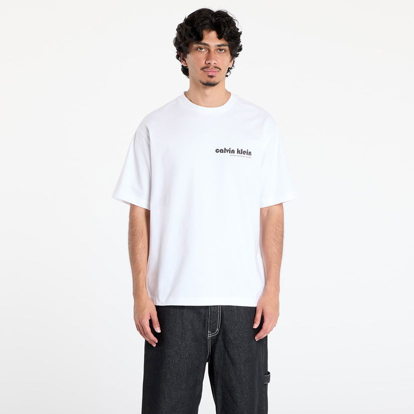 T-shirt CALVIN KLEIN Calvin Klein Jeans Short Sleeve T-Shirt Hvid | LV04RC829G YAA