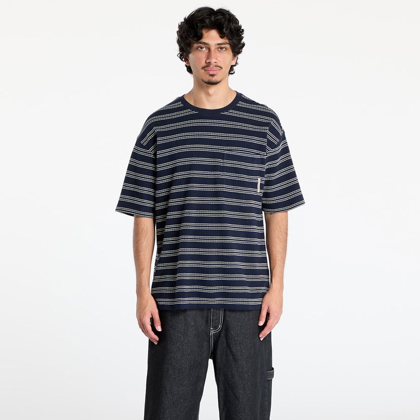T-shirt CALVIN KLEIN Calvin Klein Jeans Men's Short Sleeve Stripe Relaxed T-Shirt Mørkeblå | LV04RC240G CHW