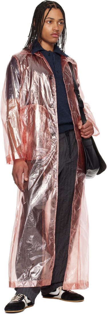 Regnfrakke Dries Van Noten Dries Van Noten Loose Fit Mac Coat Lyserød | 251-020214-1258, 3