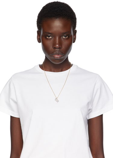 Halskæde Burberry Burberry Gold-Tone Crystal Sheep Pendant Necklace Metalisk | 8112029, 1