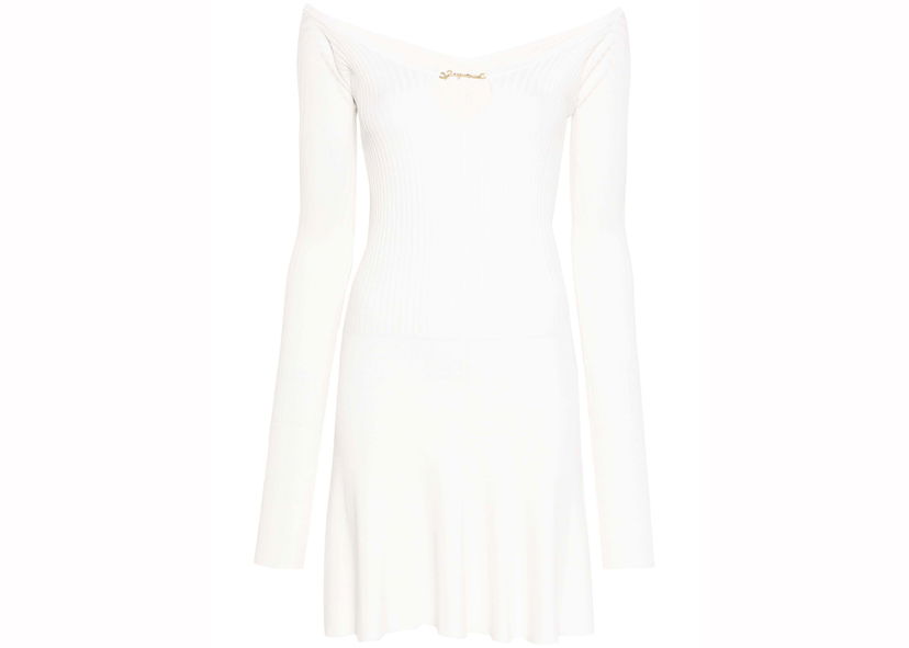 Kjole Jacquemus Jacquemus Mini Pralu Dress Hvid | 241KN356-2358