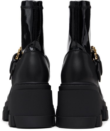 Sneakers og sko Versace Sophie Baroque Buckle Boots Sort | E79VA3S80_EZSC73, 1