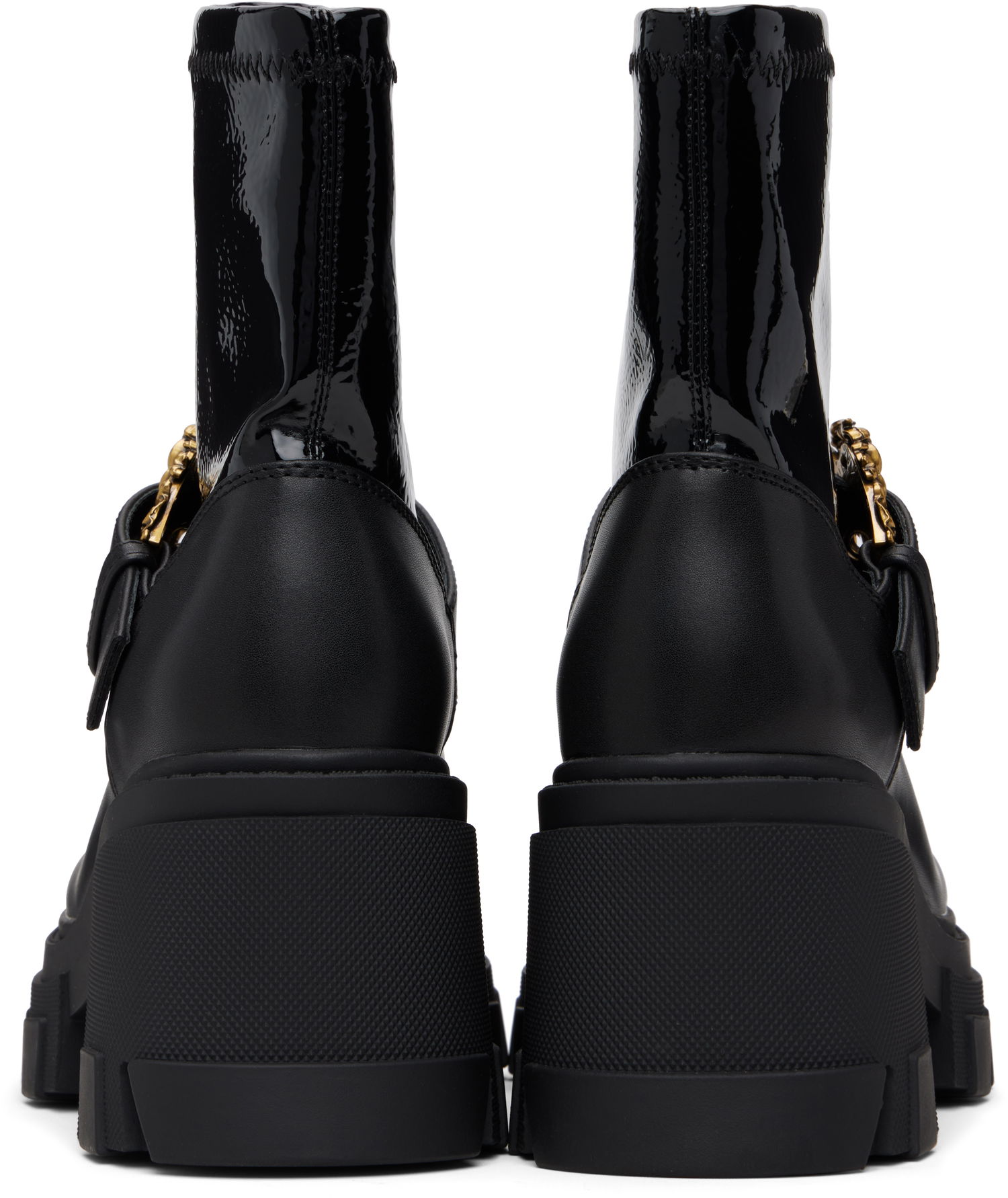 Sneakers og sko Versace Sophie Baroque Buckle Boots Sort | E79VA3S80_EZSC73, 1