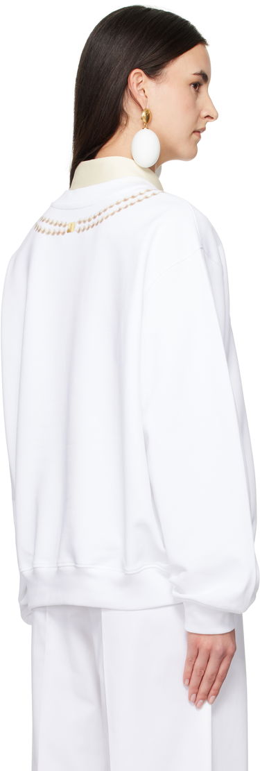 Sweater Moschino Moschino Breakfast Sweatshirt Hvid | A170705281001, 2