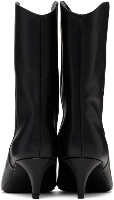 Tøj BY FAR BY FAR Osage Leather Ankle Boots Sort | MWFBO067CL013BK001PL, 1