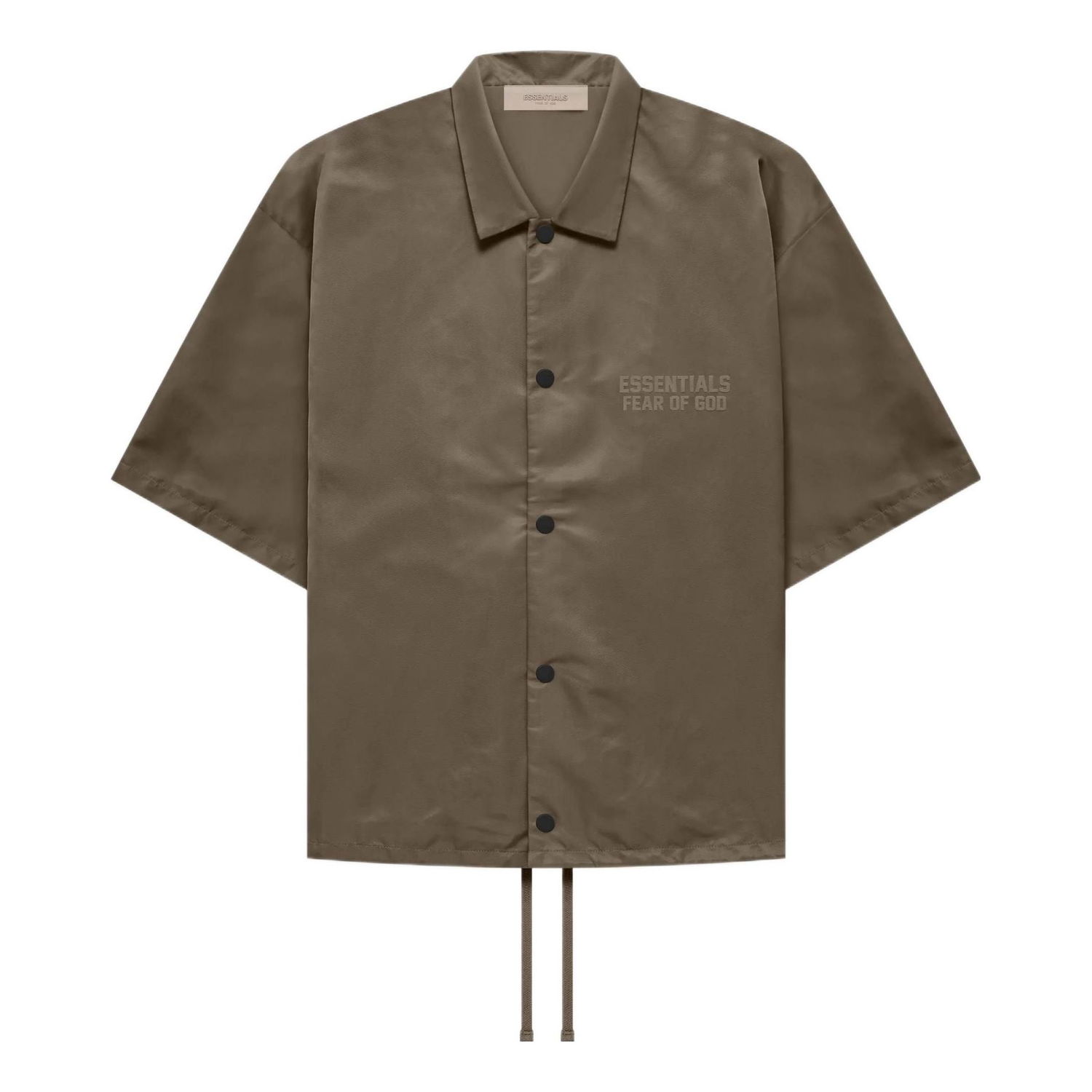 Skjorte Fear of God Essentials Nylon Shirt Grøn | FOG-FW22-746, 0