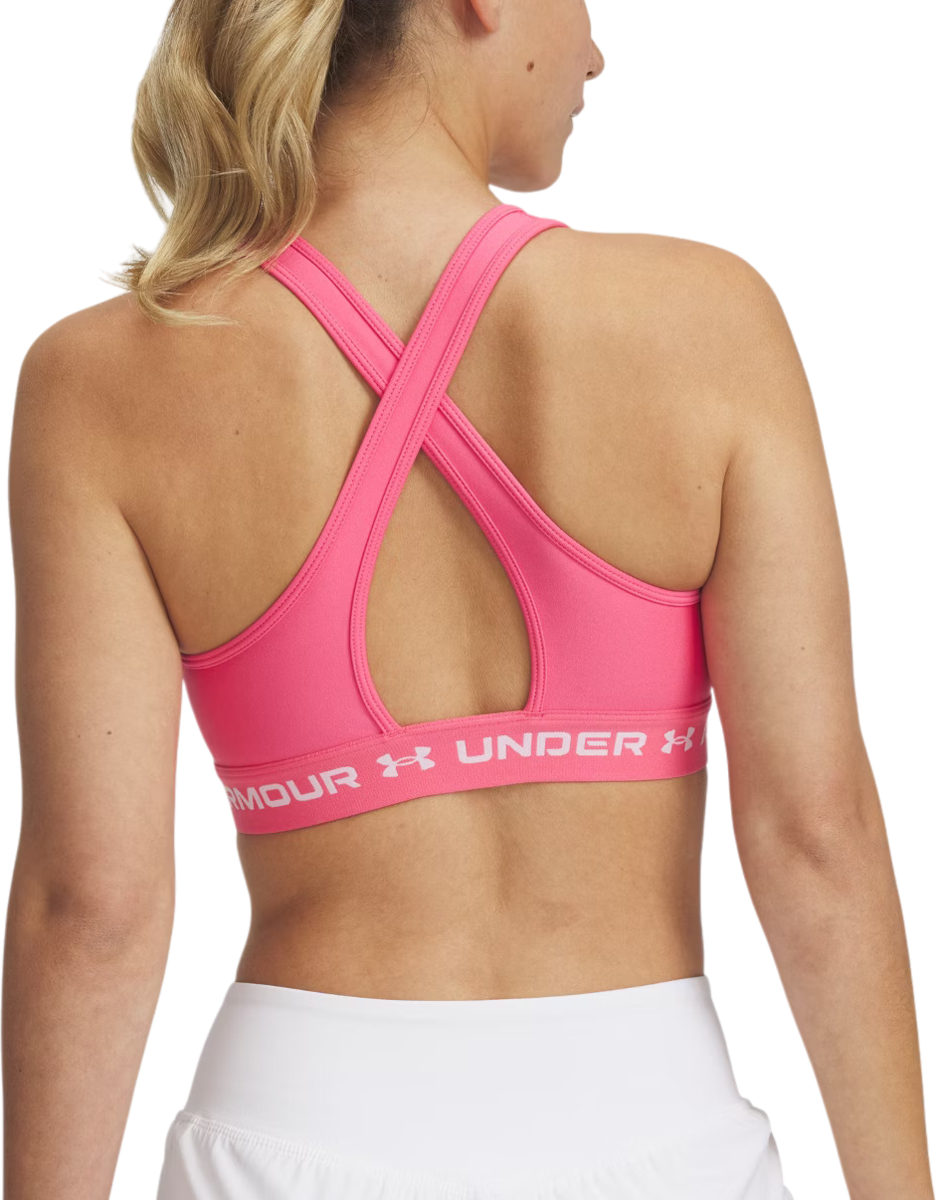 Bh Under Armour Crossback Mid Sports Bra Lyserød | 1361034-672, 1