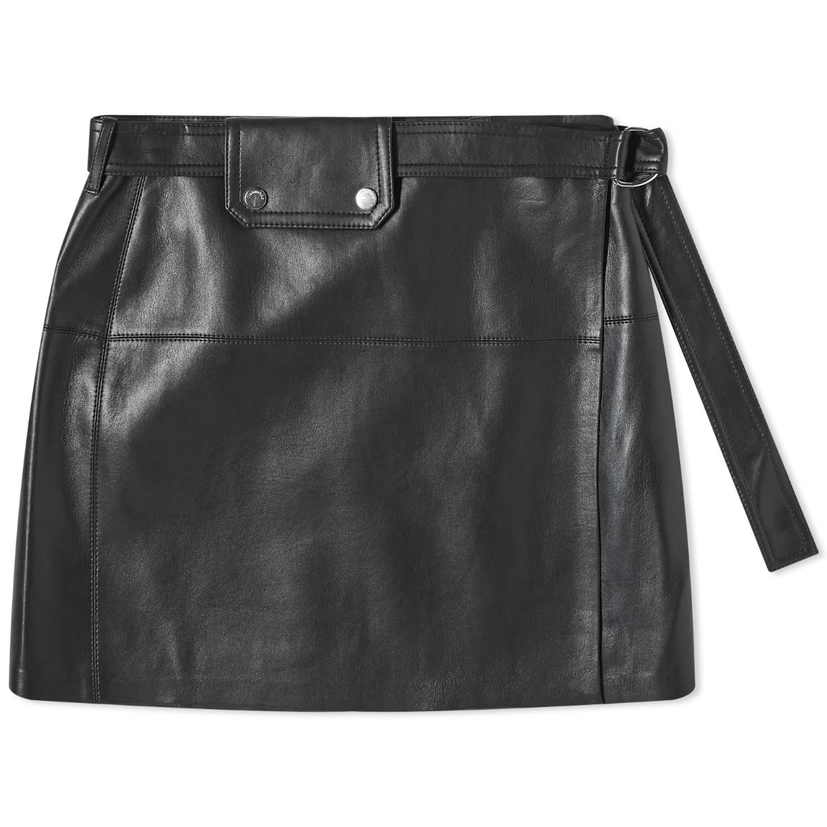 Nederdel Nanushka Susan Leather Look Mini Skirt Sort | NW24RSSK01999, 0