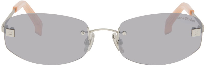 Solbriller Acne Studios Rimless Sunglasses Beige | C30054-, 0
