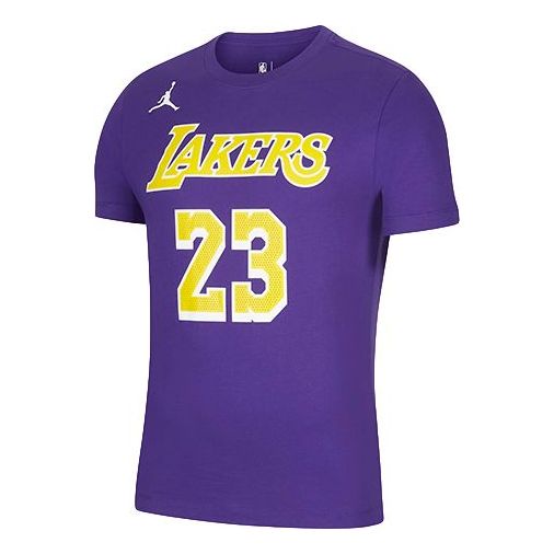 Jersey Jordan Jordan NBA Statement Edition Los Angeles Lakers James #23 T-Shirt Lilla | CV9987-551, 0