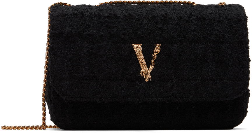 Håndtaske Versace Black Logo Bag Sort | DBFH822_1A10064_1B00V, 0