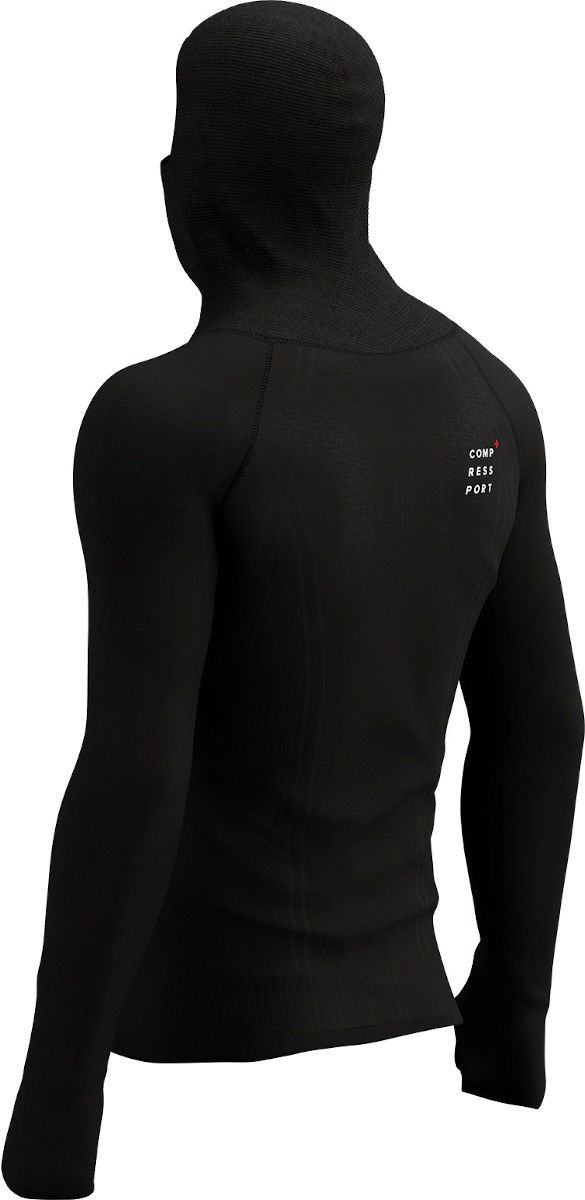 Sweatshirt Compressport 3D Thermo UltraLight Racing Hoodie Sort | au00007b-990, 1