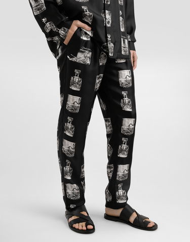 Pyjamas Dolce & Gabbana Silk Pajama Pants With Whiskey Print Sort | GVCRATHI1V0HN5IA, 3