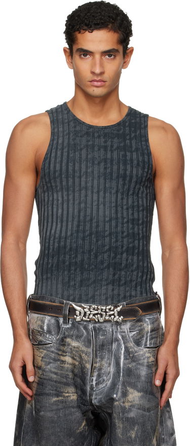 Tanktop Diesel Ribbed Distressed Tank Top Grå | A21587-0QKBU-02A, 0